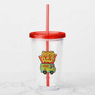 Scooby-Doo "Where Are You" Retro Cartoon Van Acryl Drinkbeker