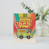Scooby-Doo | "Where Are You" Retro Cartoon Van Briefkaart (Staand voorkant)