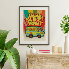 Scooby-Doo | "Where Are You" Retro Cartoon Van Poster