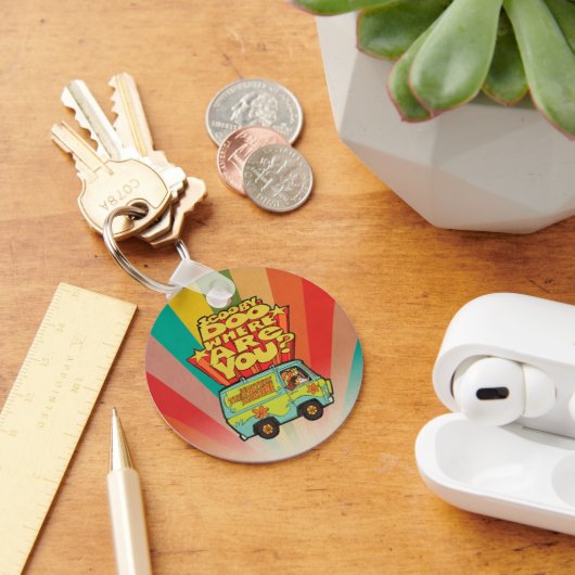 Scooby-Doo | "Where Are You" Retro Cartoon Van Sleutelhanger (Bureau)