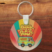 Scooby-Doo | "Where Are You" Retro Cartoon Van Sleutelhanger (Voorkant)