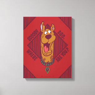 Scooby-Doo Where Are You Tribal Graphic Canvas Afdruk