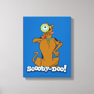 Scooby-Doo With Magnifying Glass Canvas Afdruk