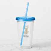 Scooby-Doo With Pizza Slice Acryl Drinkbeker (Achterkant)