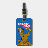 Scooby-Doo With Pizza Slice Bagagelabel (Voorkant verticaal)