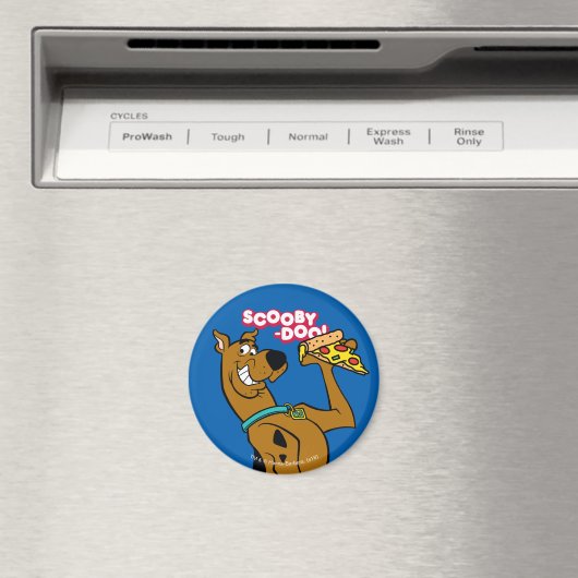 Scooby-Doo With Pizza Slice Magneet (Insitu (Vaatwasser))