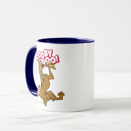 Scooby-Doo With Pizza Slice Mok (Voorkant links)