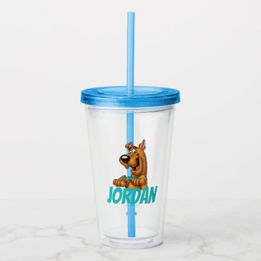 Scooby-doo wordt opgeplakt acryl drinkbeker (Voorkant)