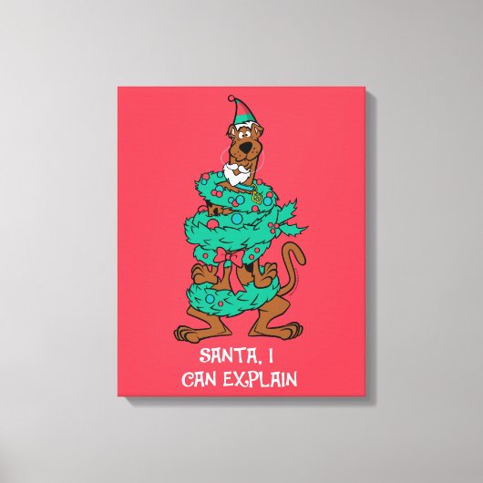 Scooby-Doo Wrapped In Wreaths Canvas Afdruk (Voorkant)