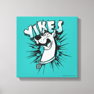 Scooby-Doo "Yikes!" Halftone Graphic Canvas Afdruk