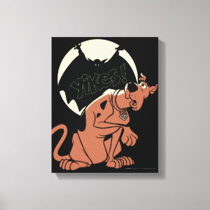 Scooby-Doo "Yikes!" Vampire Shadow Canvas Afdruk