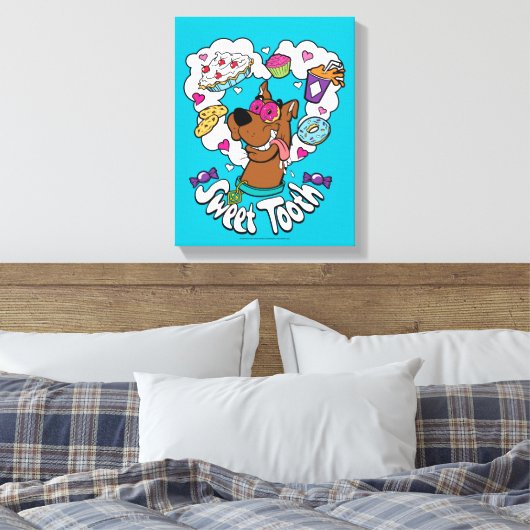 Scooby-doo "Zoete tand" Canvas Afdruk (Insitu (Slaapkamer))