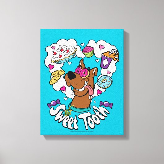 Scooby-doo "Zoete tand" Canvas Afdruk (Voorkant)