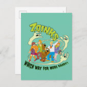 Scooby-Doo Zoinks Which Way for More Candy? Briefkaart (Voorkant / Achterkant)