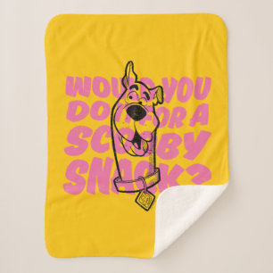 Scooby-Doo Zou je het doen voor een scootersnack? Sherpa Deken