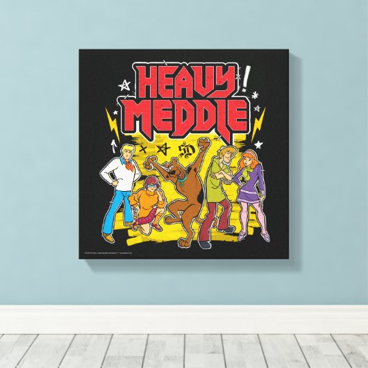 Scooby-Doo | "Zware medaille" Grafisch Canvas Afdruk (Insitu (Houten vloer))