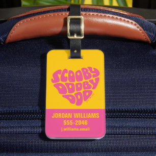 Scooby Dooby Doo Heart Bagagelabel