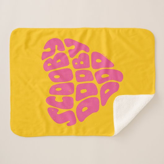 Scooby Dooby Doo Heart Sherpa Deken (Voorkant (horizontaal))