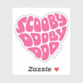 Scooby Dooby Doo Heart Sticker (Vel)