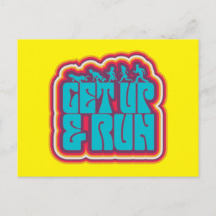 Scooby en Gang "Opstaan & uitvoeren" grafisch Briefkaart