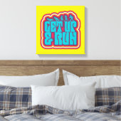 Scooby en Gang "Opstaan & uitvoeren" grafische kaa Canvas Afdruk (Insitu (Slaapkamer))