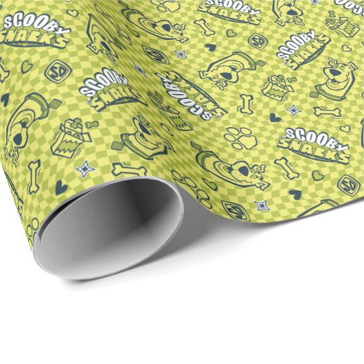 Scooby Snacks Galore Checker Pattern Cadeaupapier (Rol Hoek)