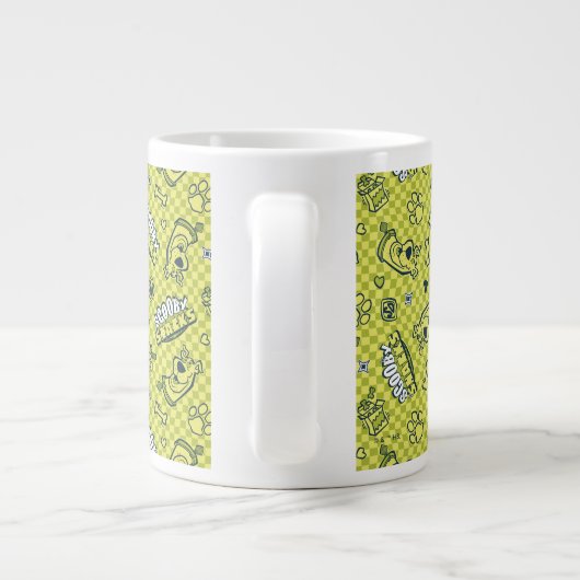 Scooby Snacks Galore Checker Pattern Extra Grote Beker (Achterkant)
