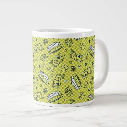 Scooby Snacks Galore Checker Pattern Extra Grote Beker (Voorkant rechts)