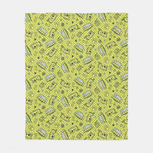 Scooby Snacks Galore Checker Pattern Fleece Deken (Voorkant)