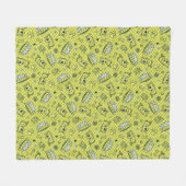 Scooby Snacks Galore Checker Pattern Fleece Deken (Voorkant (Horizontaal))