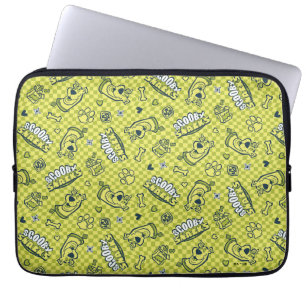 Scooby Snacks Galore Checker Pattern Laptop Sleeve