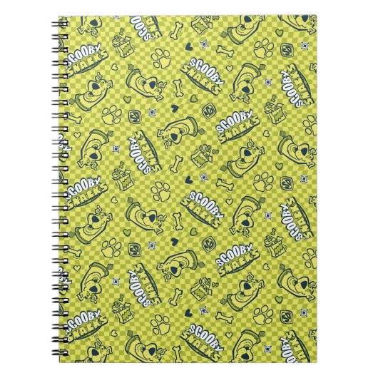 Scooby Snacks Galore Checker Pattern Notitieboek (Voorkant)