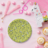 Scooby Snacks Galore Checker Pattern Papieren Bordje (Feest)