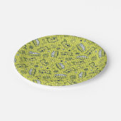 Scooby Snacks Galore Checker Pattern Papieren Bordje (Gekanteld)