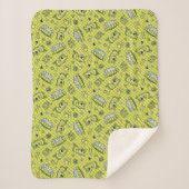 Scooby Snacks Galore Checker Pattern Sherpa Deken (Voorkant)