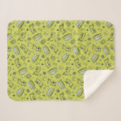 Scooby Snacks Galore Checker Pattern Sherpa Deken (Voorkant (horizontaal))