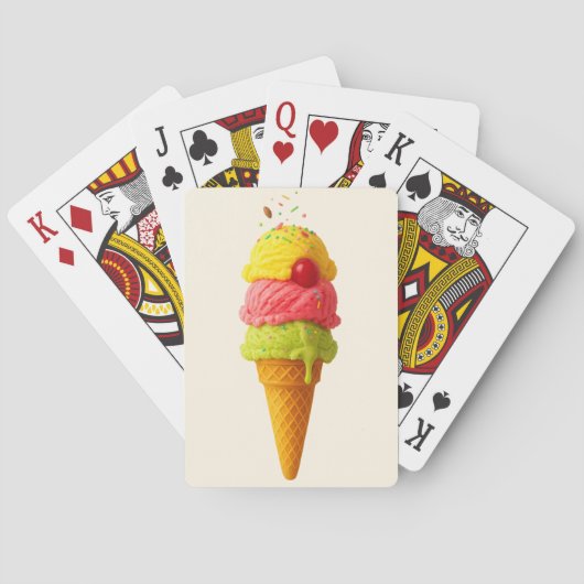Scoop of Fun - Aangepaste Ice Cream Speelkaarten (Achterkant)