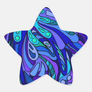 *Scoop van Zen Blue Ster Sticker