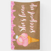 Scooped Up Engagement Bruidsfeest Banner Decoratie (Verticaal)