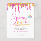 Scooping Up Love Ijsje Meisje Baby Shower (Voorkant)