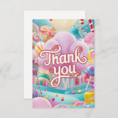 Scoops Magic Candyland carte de remerciements (Devant / Derrière)