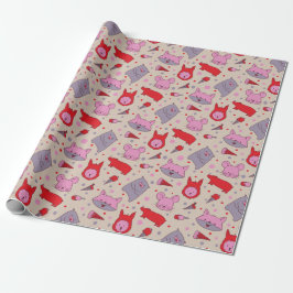 Scoops & Snoots party wrapping paper  Cadeaupapier