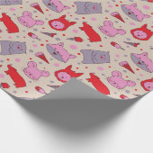 Scoops & Snoots party wrapping paper Cadeaupapier (Hoek)