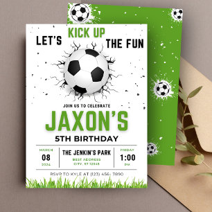 ⚽ Scoor Big met onze Bewerkbare Voetbal Verjaardag Kaart
