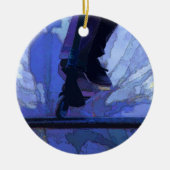 Scoot Booter - Stuntscooter kunstwerk Keramisch Ornament (Voorkant)