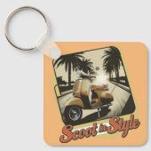  scoot in stijl Sleutelhanger (Voorkant)