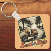  scoot in stijl Sleutelhanger (Voorkant)