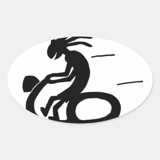 Scootapelli Ovale Sticker (Voorkant)