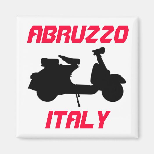 Scooter, Abruzzo, Italië Magneet (Voorkant)