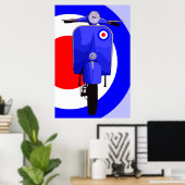Scooter Art 3 Impression énorme (Bureau à domicile)